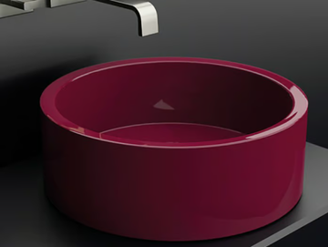DE COSTE - Countertop stainless steel washbasin by Glass Design - view 2